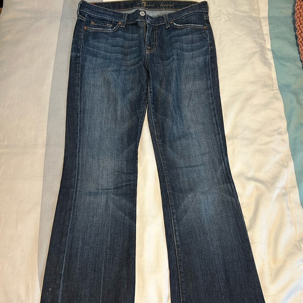 Like new 7 for all mankind bootcut jeans, size 29